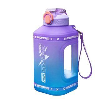 Эко-бутылка SPORTS BOTTLE для воды из безопасного пластика 1500 мл.С ручкой. Фиолетовая 0-058 фото